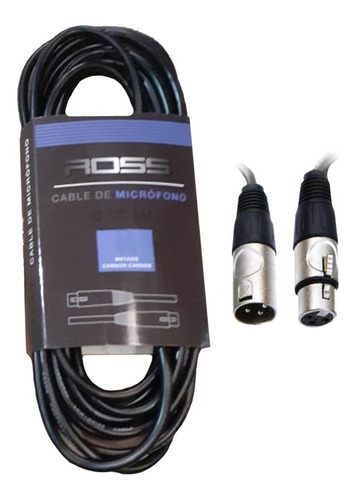 Cable Ross Xlr Canon Para Micrófono C-cc-6m Cuo