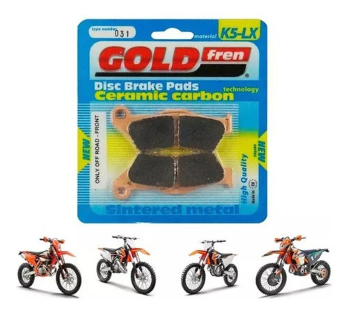 Pastilha Freio Dianteira Ktm Exc250/300/350/450 05/21 Gold