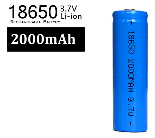 Pila Bateria Celda Litio Modelo 18650 De 2000mah 3.7v