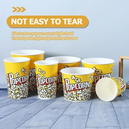 Pack X6 Baldes Polka Cabritas Dulces Fiestas Palomitas 2,5kg