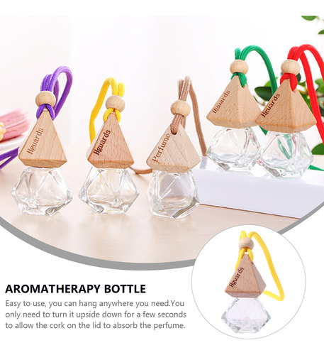 1 Juego De 6 Botellas De Perfume Para Coche Que Cuelgan Vací