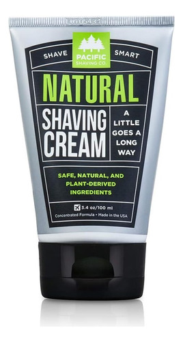 Crema De Afeitar Pacific Shaving Natural Piel Sensible 100ml