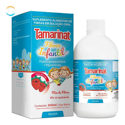 Tamarinat Suplemento Infantil 240ml Mix De Fibras Sabor Morango