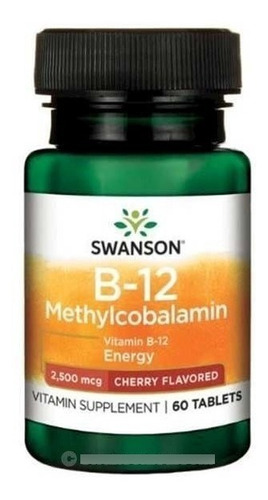 Swanson Vitamina B12 2500mcg Metilcobalamina 60 Tabletas