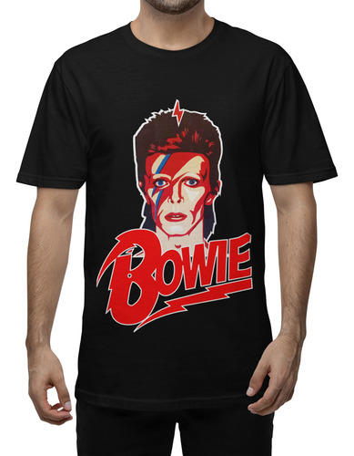 Remera Estampada David Bowie Algodón Serigrafía Digital