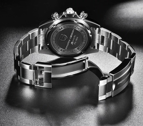 Relógio Aço Pagani Design Pd1644 Movimento Japão Seiko Vk63