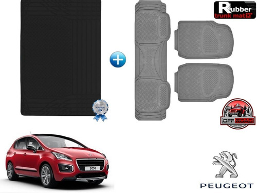 Tapetes 3pz + Tapete Cajuela Rd Peugeot 3008 2016