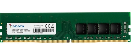 Memoria Ram Adata Ddr4, 3200mhz, 16gb, Non-ecc, Cl22