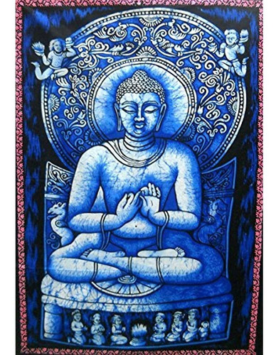 Predicando Señor Buda Del Batik Tapiz 40 X 30