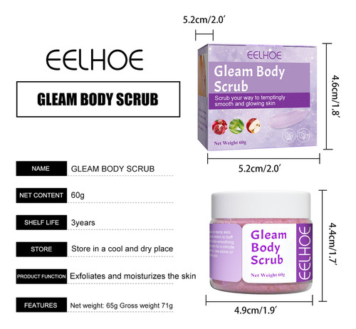 Nuevo R Gleam Exfoliante Exfoliante Exfoliante Exfoliante