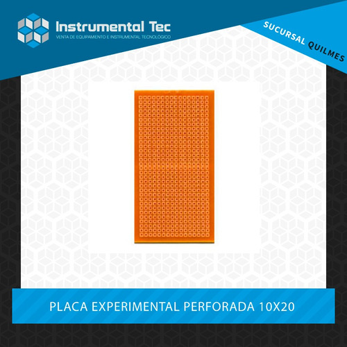 Placa Experimental Perforada 10x20 Instrumental Tec Quilmes