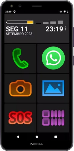 Celular Idoso Nokia 32gb Vovofone Android C Whats - Open Box