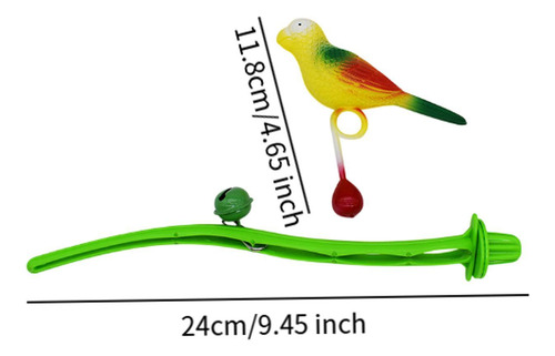 Pet Bird Toy Parrot Stand Rama Con Pájaro Interactivo Pet