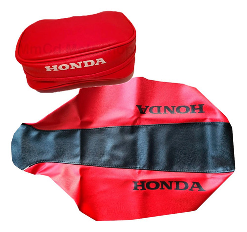 Funda Asiento Tapizado + Bolso Honda Xr250r Xr 250 2002 Rojo