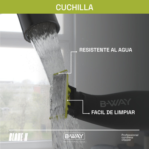 Afeitadora Electrica Blade X Bway Hombre Facial Y Corporal Recargable Inalámbrica
