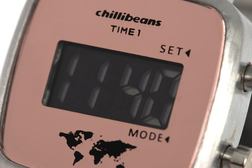 Relógio Double Dial Feminino Chilli Beans Traveler Prata