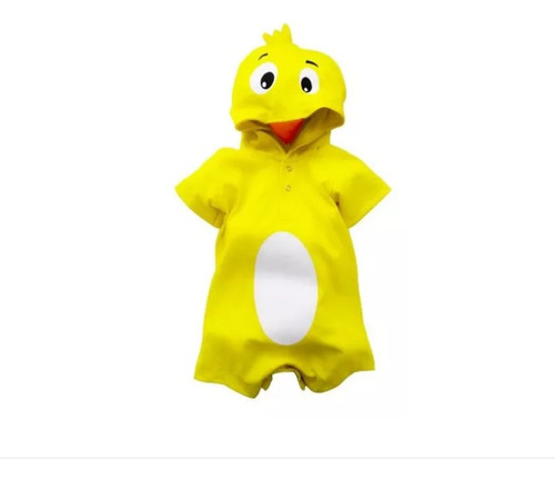Macacão Fantasia Pintinho Amarelinho Piu Piu Piu Piu 4 Anos
