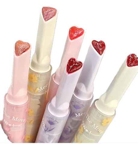 Labial Gloss Coreano Forma De Corazón Hidtatante Brillante