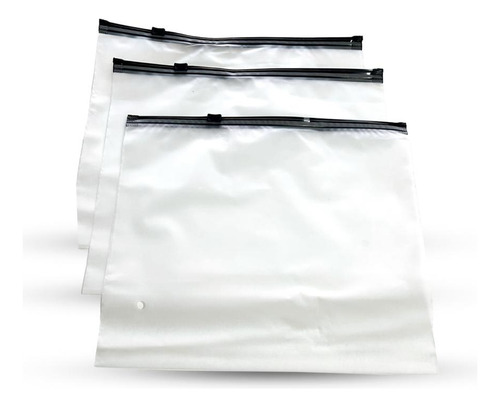Embalagem 25 Unidade Saco Zip Lock Prática Roupa 40x55 Loja