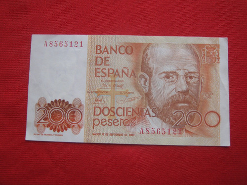 España 200 Pesetas 1980 Leopoldo Alas