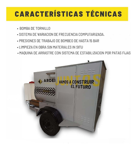 Bomba Concreto Celular 380v 50m3 Diario - Altura 75mts Real