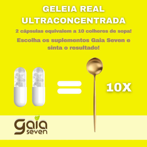 Geleia Real Liofilizada Própolis E Vitaminas 6 Potes 360caps