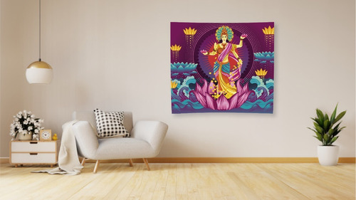 Manta Lakshmi, 147x130cm, Yoga, Relajación, Decoración D1