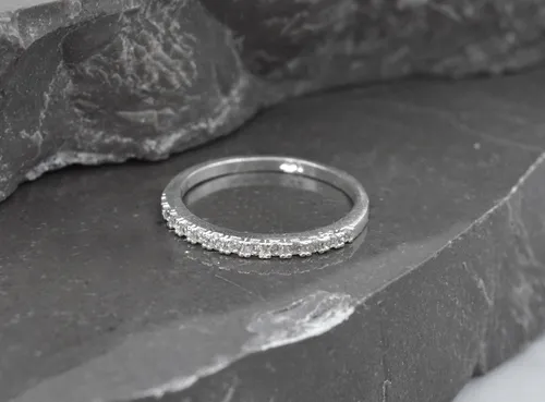 Churumbela de plata con zirconia hotsell