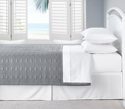 Imagen 2 de 7 de Juego De Sabanas Soft Queen Size Tacto Suave Color Blanco
