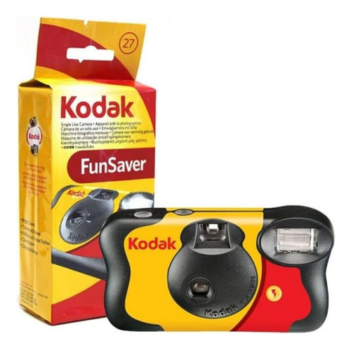 Cámara Desechable Kodak Fun Saver De 35 Mm Con Flash 27 Exp,