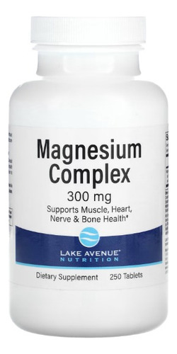 Lake Avenue Magnesium Complex, 300 Mg, 250 Tablets Sfn