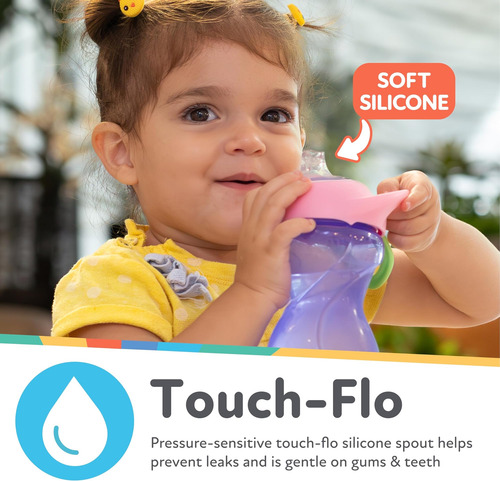 Nuby Sin Derrames Clik -it Boñut Suave Copa De Sorbo Con De