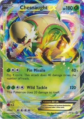 Chesnaught Ex Xy18 Promo Ultra Raro Pokemon Tcg