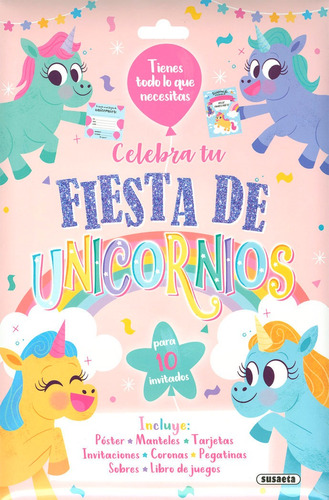 Libro Celebra Tu Fiesta De Unicornios - Susaeta, Equipo
