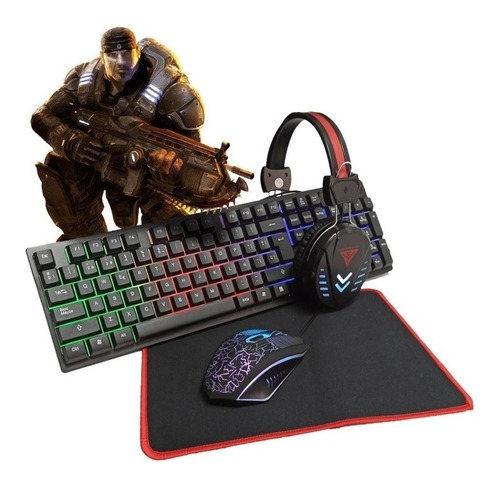 Teclado +mouse +mouse Pad+ Auricular Gamer Daihatsu