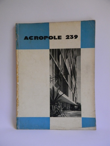 Acropole Boletín Arquitectos Brasil Ilustrada 1958