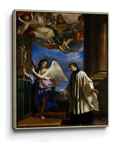Cuadro Canvas San Luis De Gonzaga Con Marco Flot. 110x80cm