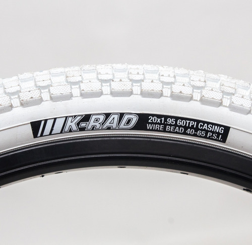 Cubierta Kenda K-rad Rodado 20 Blanca ¡bmx! Street Economica