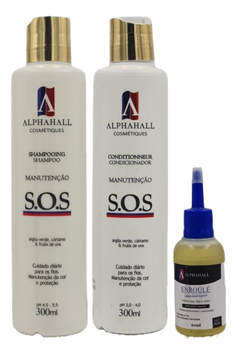  Alphahall S.o.s Shampoo E Condicionador E Óleo De Abacate