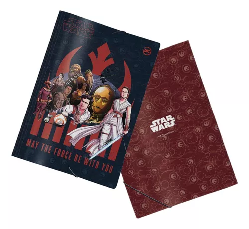 Kit Star Wars Presente Livro Pasta Agenda Jogo Copo Yoda