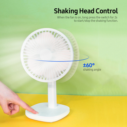 Pj Soporte De Ventilador F6 Para Escritorio, Sacudiendo Y