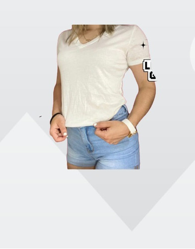 Camisa Dama Blusa T-shirt Algodón Polyester Strech Unicolor