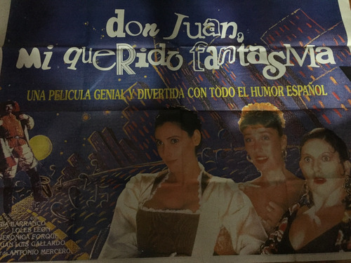 Poster Don Juan Mi Querido Fantasma  1990 Loles Leon Y Otros