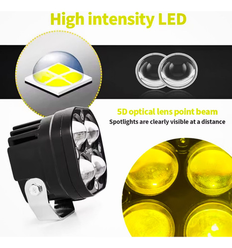 X 2 Focos 40w Faenero Led Duo Color Faenero Alta Iluminacion