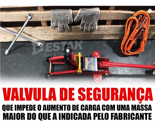 Imagem 5 de 9 de Macaco Jacarézinho Hidraulico 2t C/maleta Ferramentas Estepe
