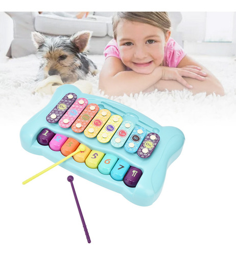 Lslsjuguete Para Piano Y Xilófono Para Bebé, Multicolor, Con