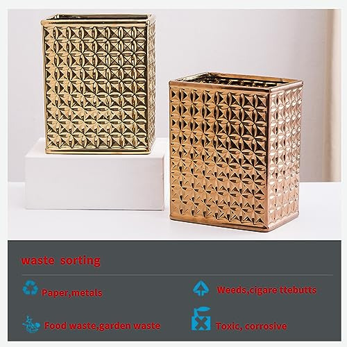 2.3 Gal Trash Can For Bathroom, Small Office Garbage Ca...