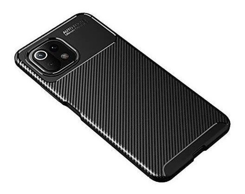 Imagen 1 de 6 de Funda Xiaomi Mi 11 Lite Textura Fibra Carbono Cruzerlite