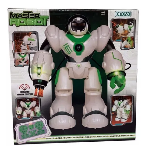 Master Robot Radio Control Infrarrojo Misiles Mi Cielo Azul