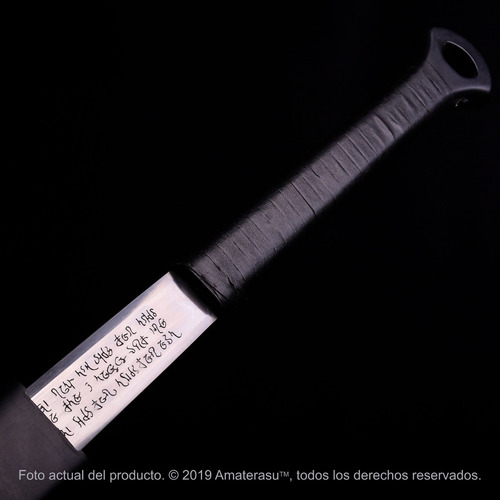 Imagen 3 de 10 de Katana Espada Ultravioleta Hoja Y Vaina Grabada + Atril